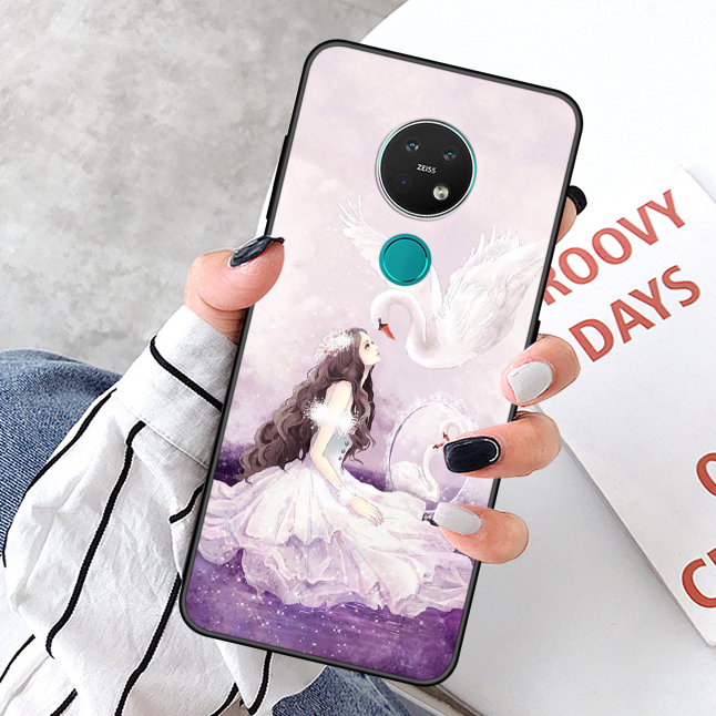 Kuori Nokia 6.2 Luova Murtumaton Puhelimen Kuoret, Kotelo Nokia 6.2 Pehmeä Neste Musta Persoonallisuus