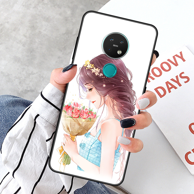 Kuori Nokia 6.2 Luova Murtumaton Puhelimen Kuoret, Kotelo Nokia 6.2 Pehmeä Neste Musta Persoonallisuus