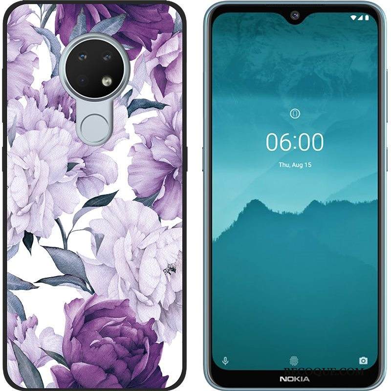 Kuori Nokia 6.2 Luova Violetti Musta, Kotelo Nokia 6.2 Pehmeä Neste Hyvä Myynti Puhelimen Kuoret