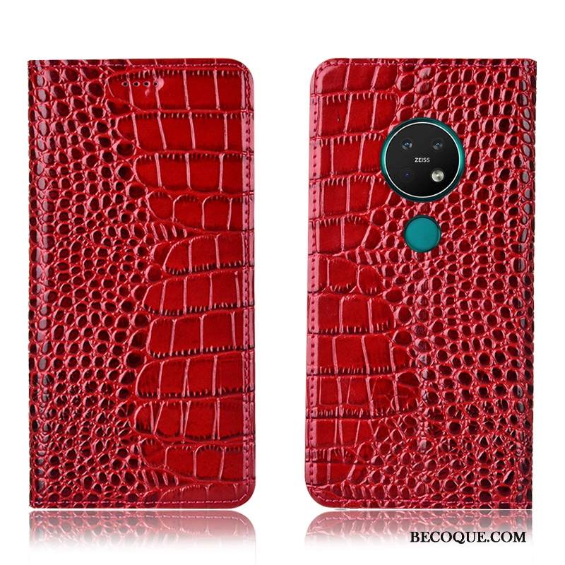 Kuori Nokia 6.2 Nahka Kukkakuvio Puhelimen Kuoret, Kotelo Nokia 6.2 Laukut Murtumaton Sininen