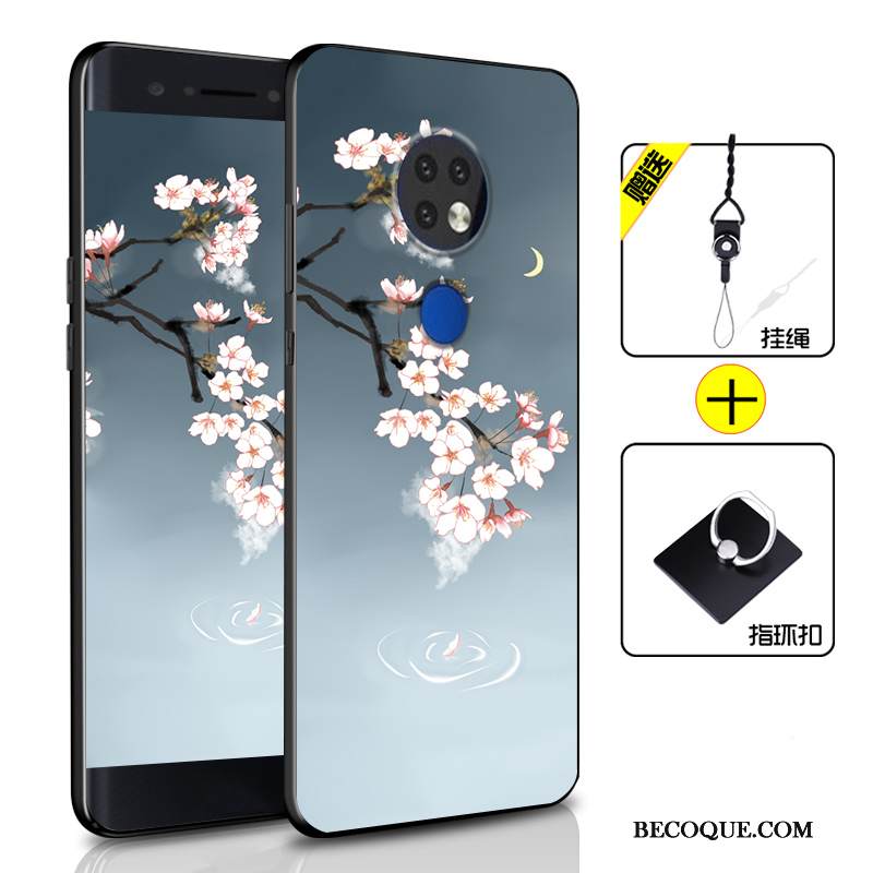 Kuori Nokia 6.2 Silikoni Murtumaton Puhelimen Kuoret, Kotelo Nokia 6.2 Laukut Persoonallisuus Sininen