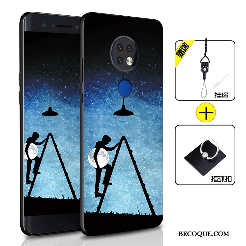 Kuori Nokia 6.2 Silikoni Murtumaton Puhelimen Kuoret, Kotelo Nokia 6.2 Laukut Persoonallisuus Sininen