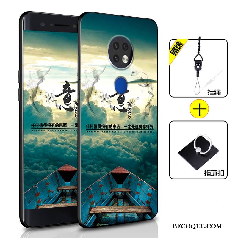 Kuori Nokia 6.2 Silikoni Murtumaton Puhelimen Kuoret, Kotelo Nokia 6.2 Laukut Persoonallisuus Sininen