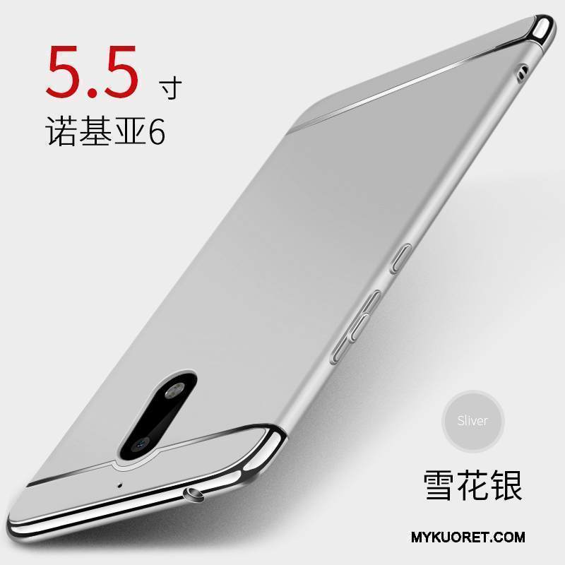 Kuori Nokia 6 Laukut Murtumaton Persoonallisuus, Kotelo Nokia 6 Suojaus Puhelimen Kuoret Punainen