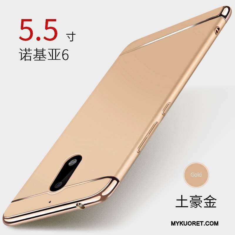 Kuori Nokia 6 Laukut Murtumaton Persoonallisuus, Kotelo Nokia 6 Suojaus Puhelimen Kuoret Punainen