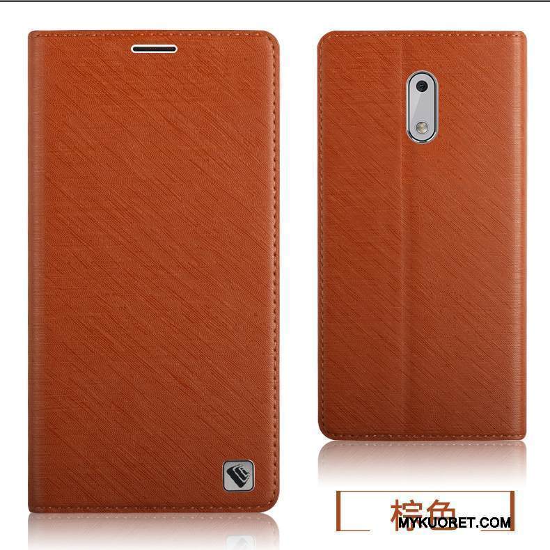 Kuori Nokia 6 Laukut Takakansi Puhelimen Kuoret, Kotelo Nokia 6 Nahka Hopea Violetti