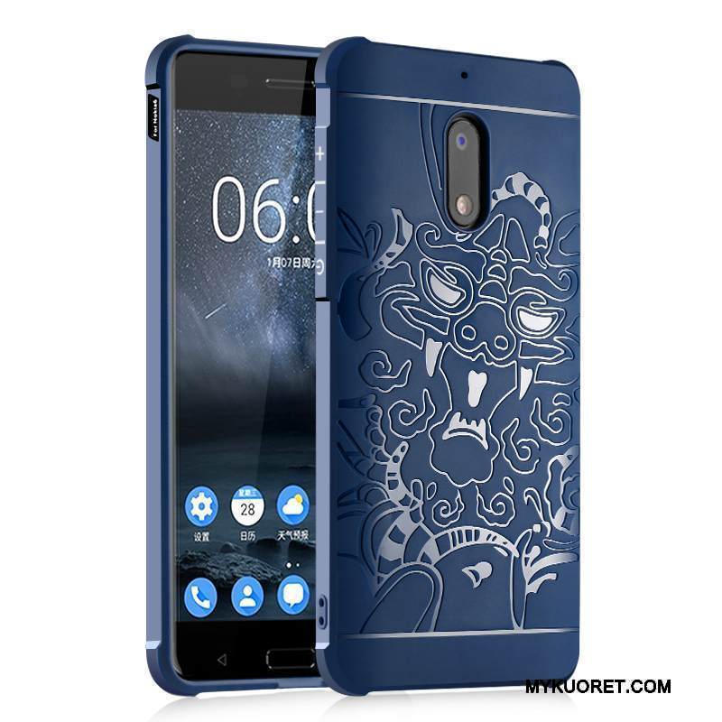 Kuori Nokia 6 Laukut Vaalean Murtumaton, Kotelo Nokia 6 Silikoni Liiketoiminta Harmaa