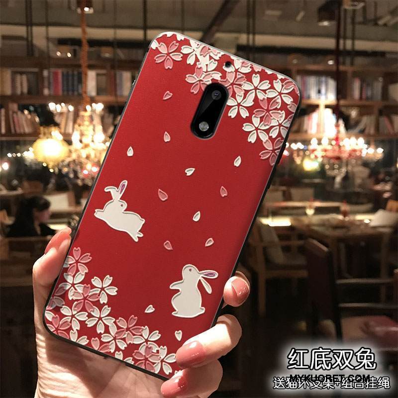 Kuori Nokia 6 Luova Persoonallisuus Puhelimen Kuoret, Kotelo Nokia 6 Laukut Trendi Ripustettavat Koristeet