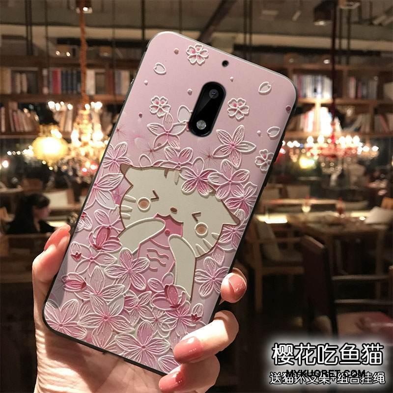 Kuori Nokia 6 Luova Persoonallisuus Puhelimen Kuoret, Kotelo Nokia 6 Laukut Trendi Ripustettavat Koristeet