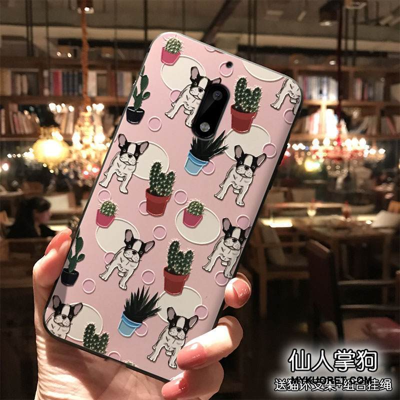 Kuori Nokia 6 Luova Persoonallisuus Puhelimen Kuoret, Kotelo Nokia 6 Laukut Trendi Ripustettavat Koristeet