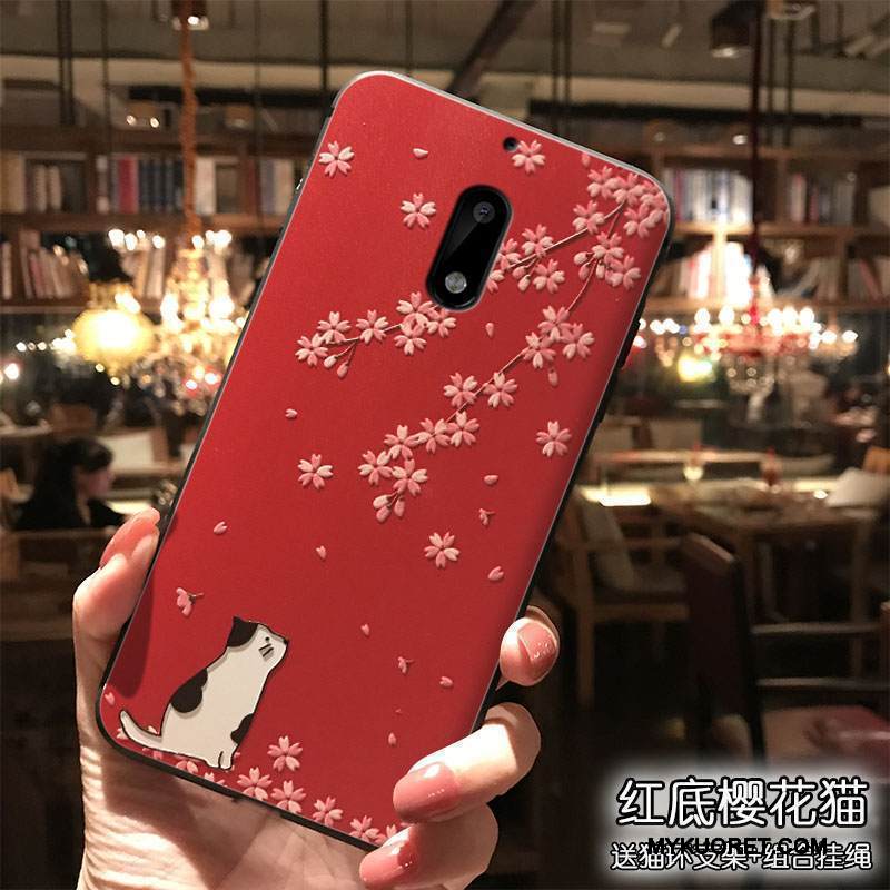 Kuori Nokia 6 Luova Persoonallisuus Puhelimen Kuoret, Kotelo Nokia 6 Laukut Trendi Ripustettavat Koristeet