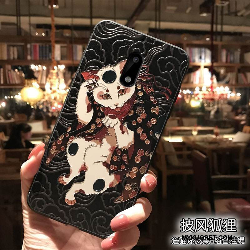 Kuori Nokia 6 Luova Persoonallisuus Puhelimen Kuoret, Kotelo Nokia 6 Laukut Trendi Ripustettavat Koristeet