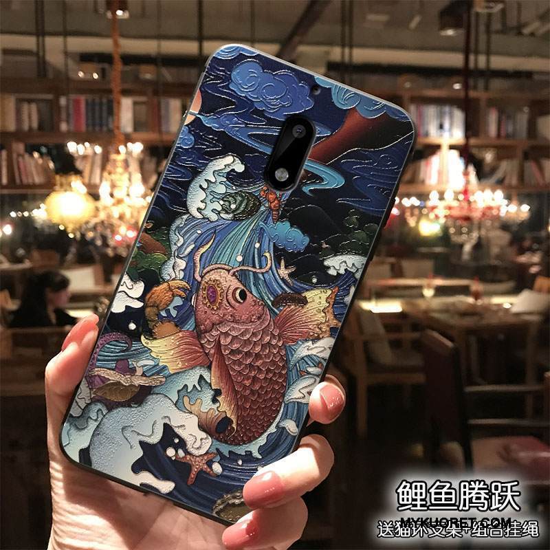 Kuori Nokia 6 Luova Persoonallisuus Puhelimen Kuoret, Kotelo Nokia 6 Laukut Trendi Ripustettavat Koristeet