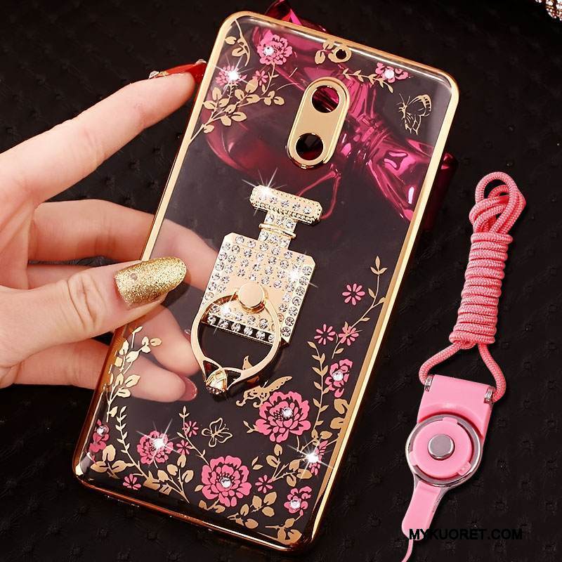 Kuori Nokia 6 Luova Puhelimen Kuoret Jauhe, Kotelo Nokia 6 Strassi Trendi Rengas