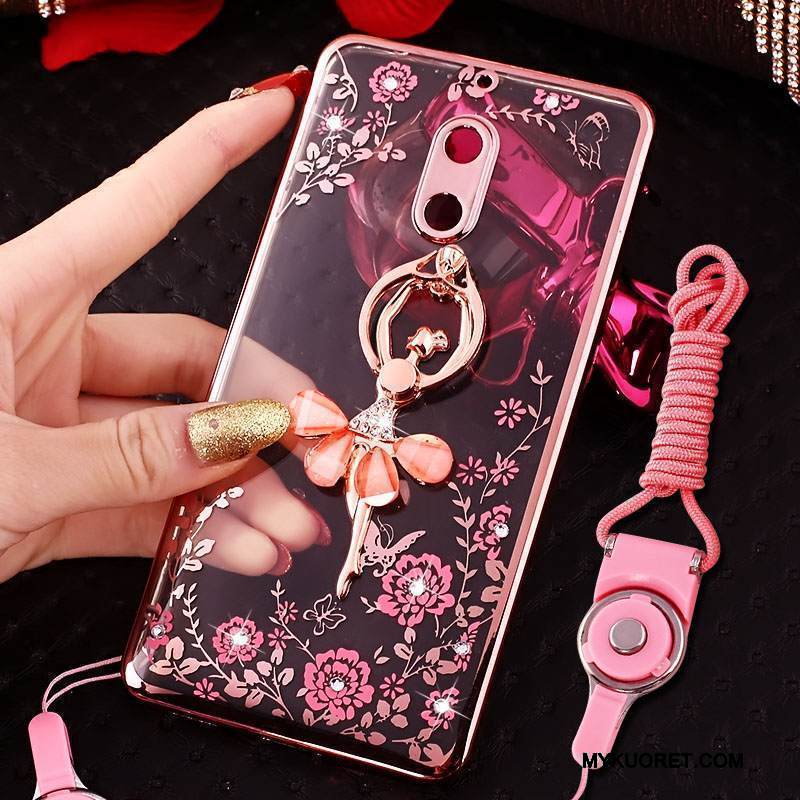 Kuori Nokia 6 Luova Puhelimen Kuoret Jauhe, Kotelo Nokia 6 Strassi Trendi Rengas