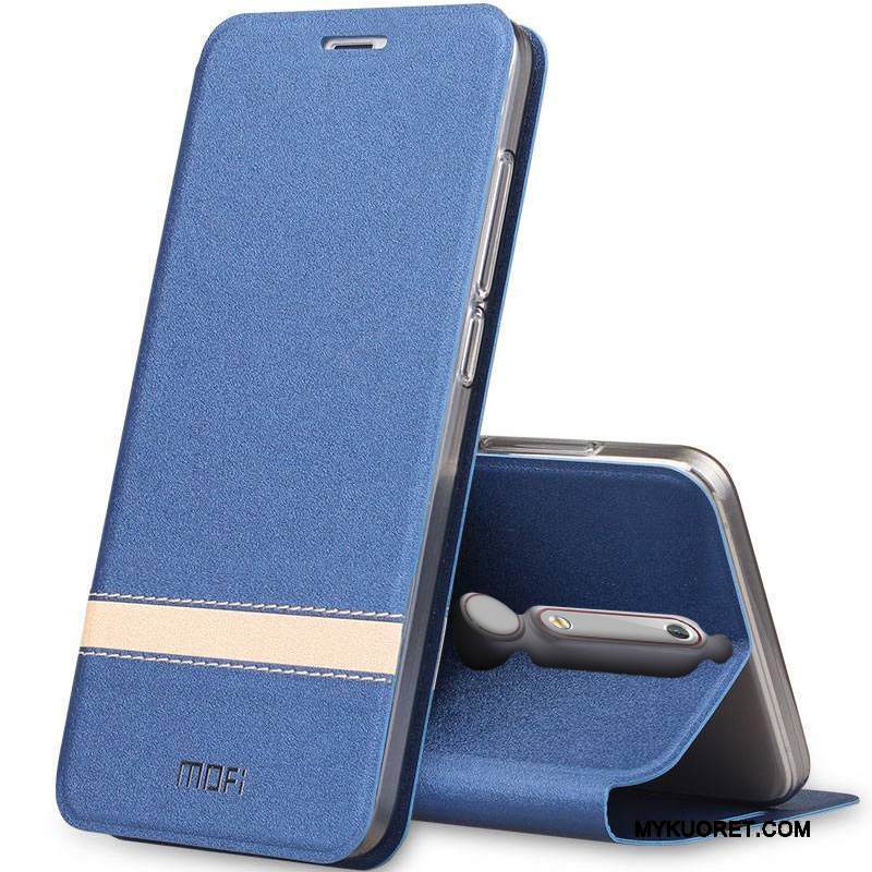 Kuori Nokia 6 Nahka Puhelimen Kuoret Kulta, Kotelo Nokia 6 Kuoret