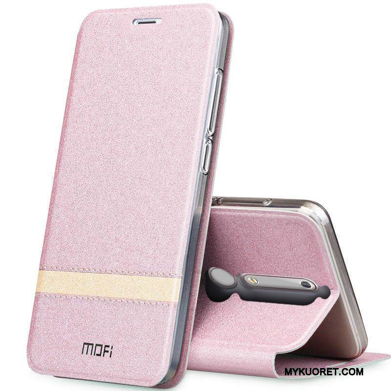 Kuori Nokia 6 Nahka Puhelimen Kuoret Kulta, Kotelo Nokia 6 Kuoret