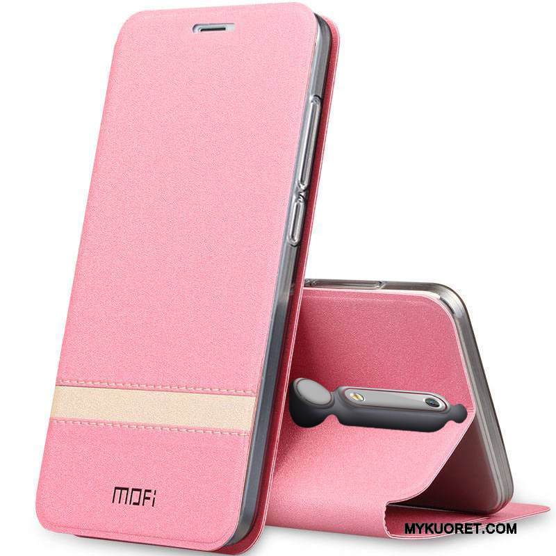 Kuori Nokia 6 Nahka Puhelimen Kuoret Kulta, Kotelo Nokia 6 Kuoret