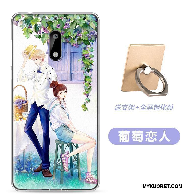 Kuori Nokia 6 Pehmeä Neste Jauhe Ultra, Kotelo Nokia 6 Monivärinen Ohut Puhelimen Kuoret