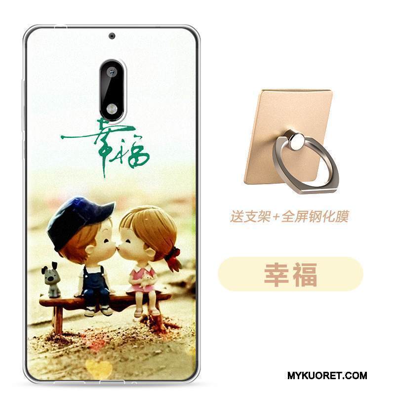 Kuori Nokia 6 Pehmeä Neste Jauhe Ultra, Kotelo Nokia 6 Monivärinen Ohut Puhelimen Kuoret