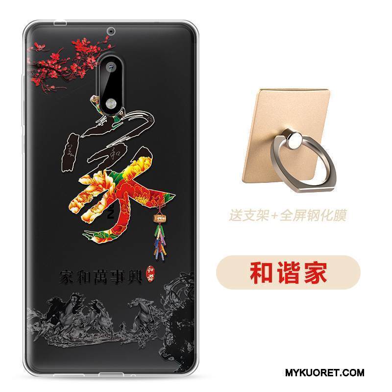 Kuori Nokia 6 Pehmeä Neste Jauhe Ultra, Kotelo Nokia 6 Monivärinen Ohut Puhelimen Kuoret