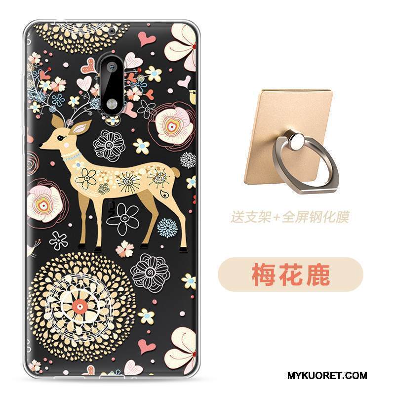 Kuori Nokia 6 Pehmeä Neste Jauhe Ultra, Kotelo Nokia 6 Monivärinen Ohut Puhelimen Kuoret