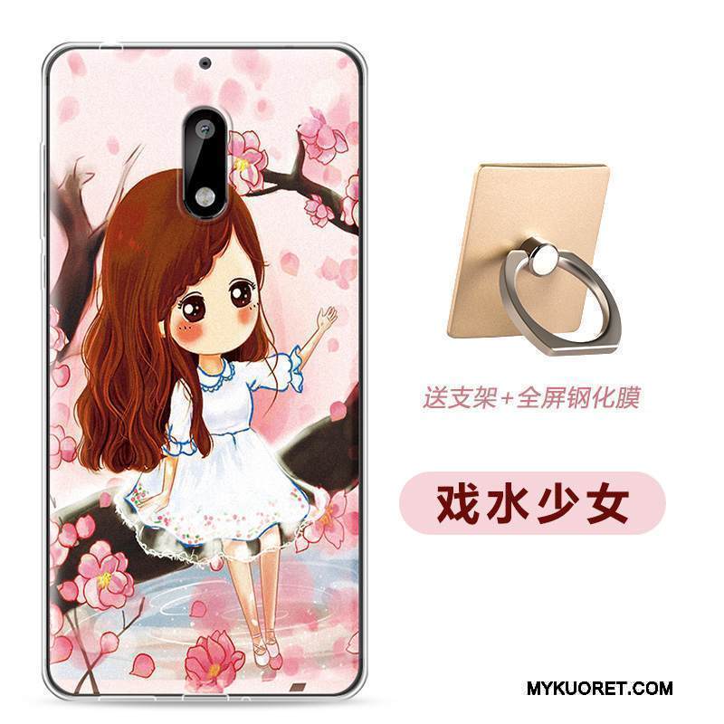 Kuori Nokia 6 Pehmeä Neste Jauhe Ultra, Kotelo Nokia 6 Monivärinen Ohut Puhelimen Kuoret