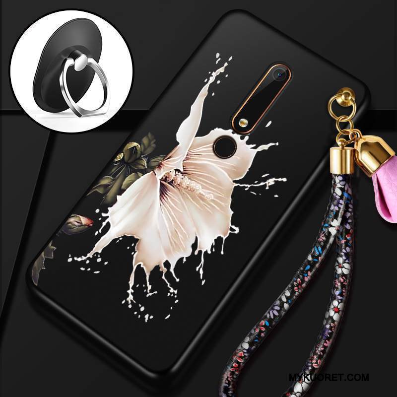 Kuori Nokia 6 Pehmeä Neste Karkaisu Kalvo, Kotelo Nokia 6 Punainen Puhelimen Kuoret