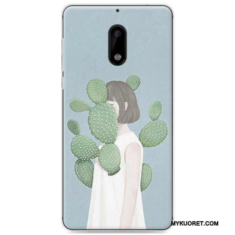 Kuori Nokia 6 Pehmeä Neste Kustannukset Puhelimen Kuoret, Kotelo Nokia 6 Suojaus Taide Jauhe