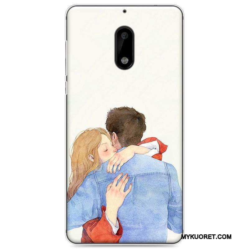 Kuori Nokia 6 Pehmeä Neste Kustannukset Puhelimen Kuoret, Kotelo Nokia 6 Suojaus Taide Jauhe