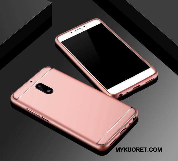 Kuori Nokia 6 Pehmeä Neste Pesty Suede Musta, Kotelo Nokia 6 Suojaus Puhelimen Kuoret