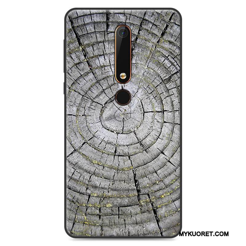 Kuori Nokia 6 Pehmeä Neste Puhelimen Kuoret Murtumaton, Kotelo Nokia 6 Vuosikerta Valkoinen