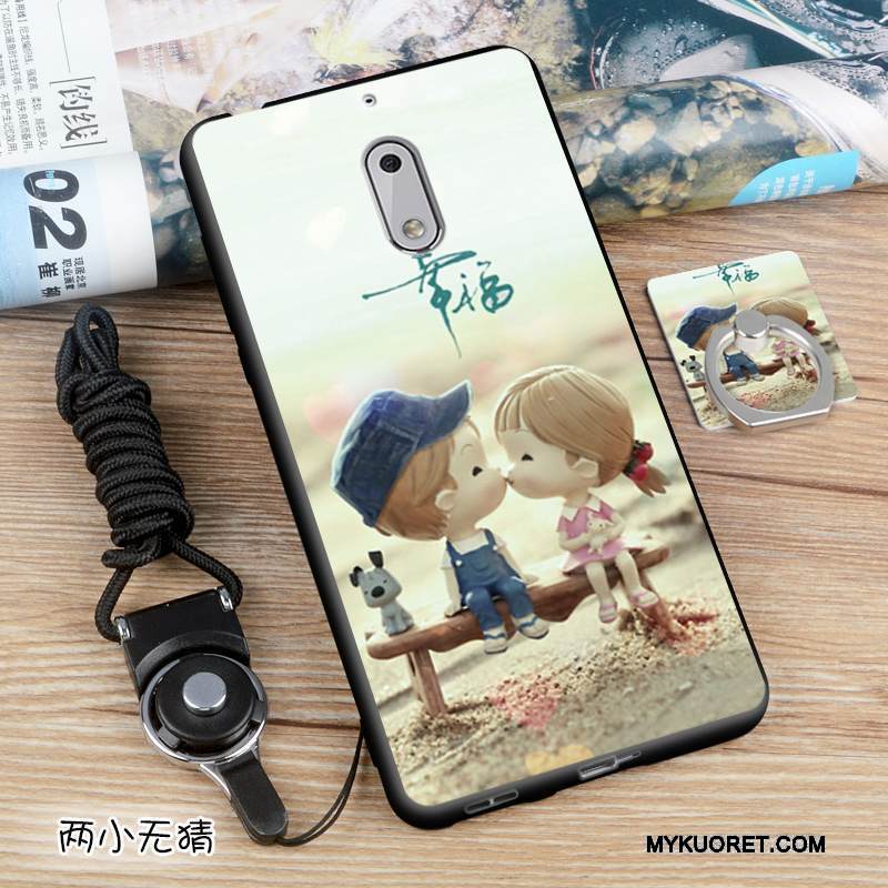 Kuori Nokia 6 Pehmeä Neste Puhelimen Kuoret Oranssi, Kotelo Nokia 6 Silikoni Eurooppa Murtumaton