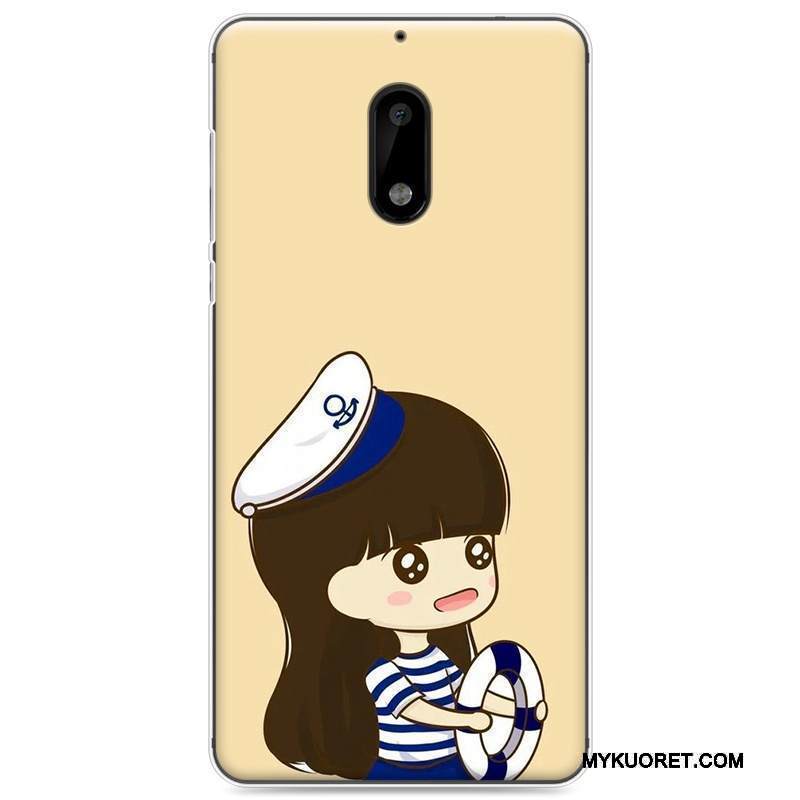 Kuori Nokia 6 Pehmeä Neste Puhelimen Kuoret Trendi, Kotelo Nokia 6 Suojaus Vaaleansininen Rakastunut