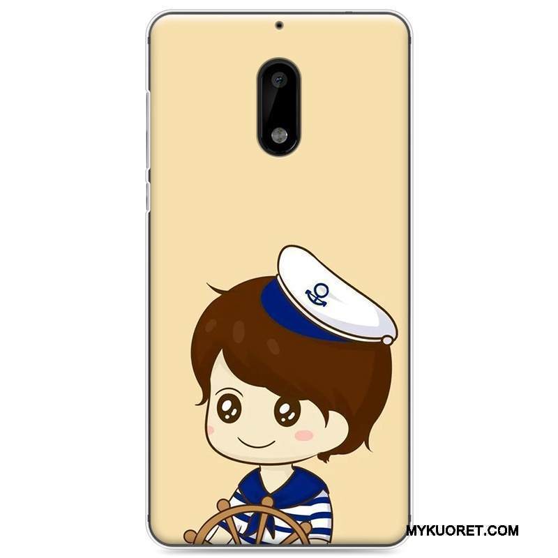 Kuori Nokia 6 Pehmeä Neste Puhelimen Kuoret Trendi, Kotelo Nokia 6 Suojaus Vaaleansininen Rakastunut