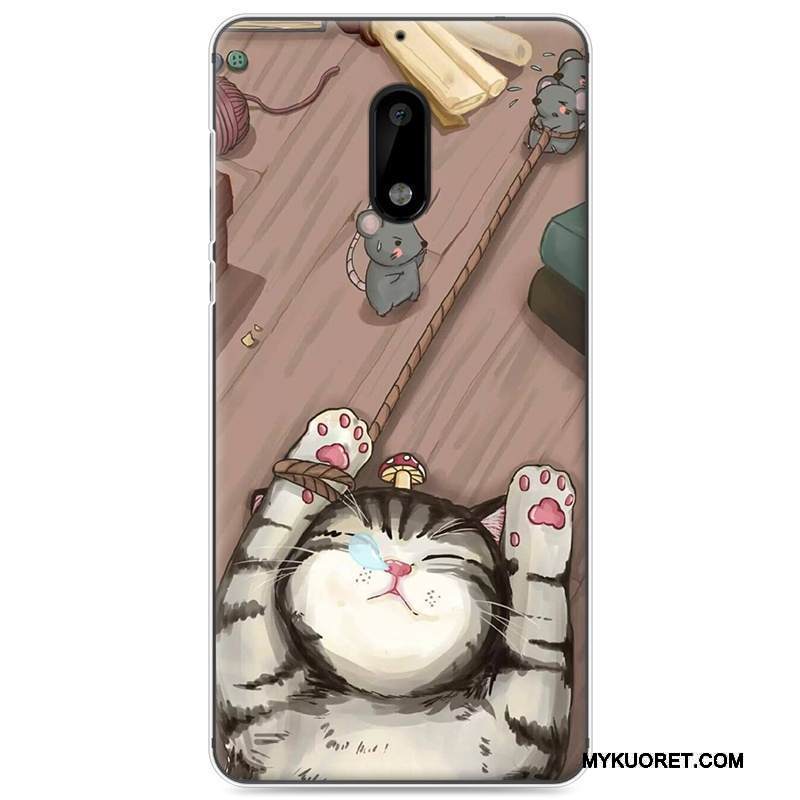 Kuori Nokia 6 Sarjakuva Trendi Vihreä, Kotelo Nokia 6 Suojaus Puhelimen Kuoret Murtumaton