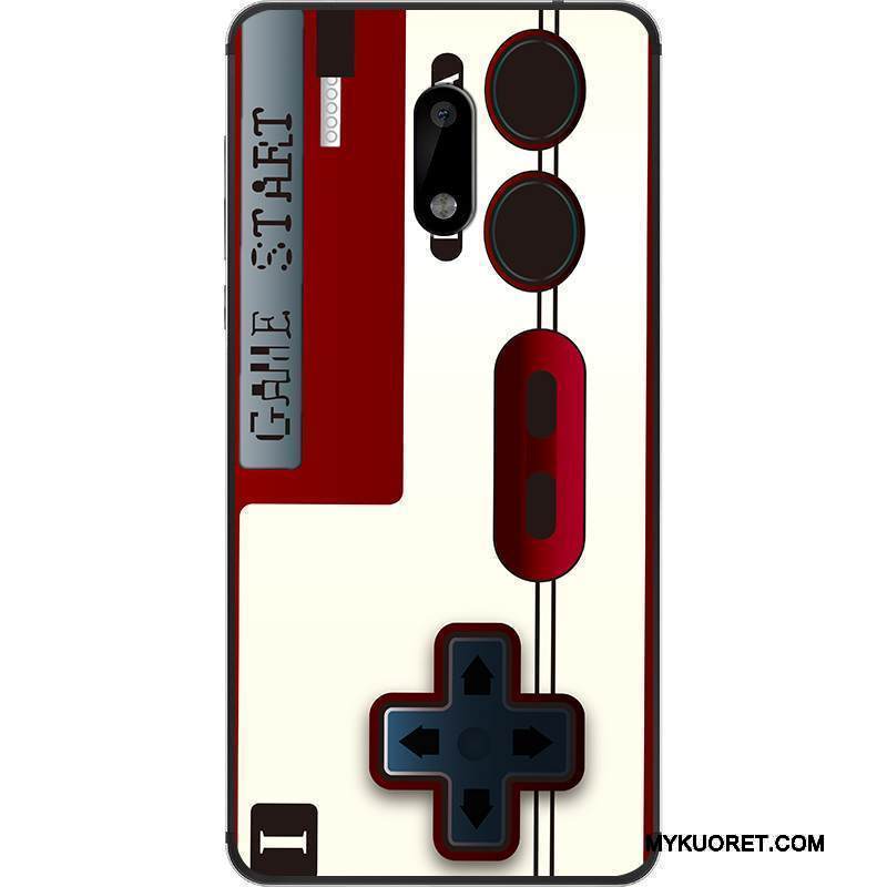 Kuori Nokia 6 Silikoni Valkoinen Puhelimen Kuoret, Kotelo Nokia 6 Laukut Murtumaton Trendi