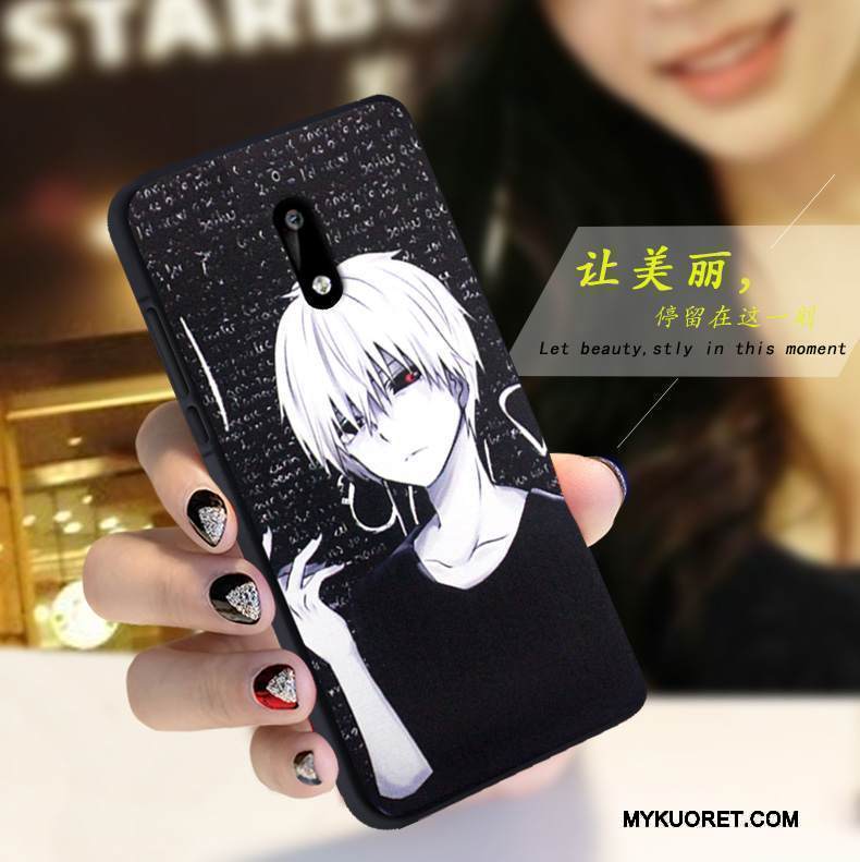 Kuori Nokia 6 Silikoni Valkoinen Yksinkertainen, Kotelo Nokia 6 Pehmeä Neste Puhelimen Kuoret Punainen