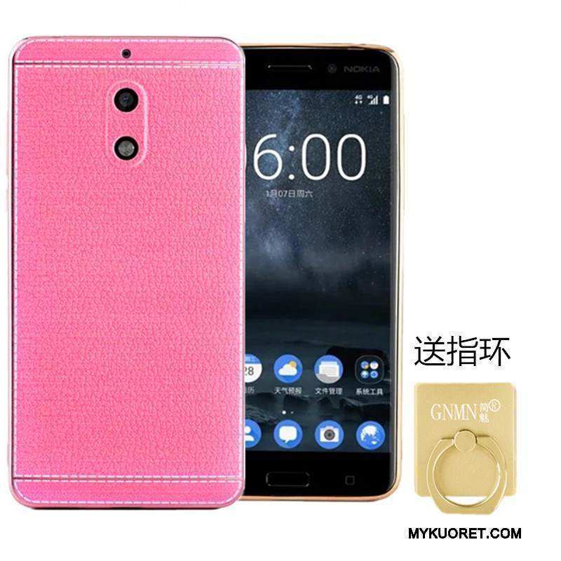 Kuori Nokia 6 Suojaus Kukkakuvio Puhelimen Kuoret, Kotelo Nokia 6 Pehmeä Neste