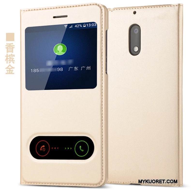 Kuori Nokia 6 Suojaus Puhelimen Kuoret Ultra, Kotelo Nokia 6 Laukut Kulta Murtumaton