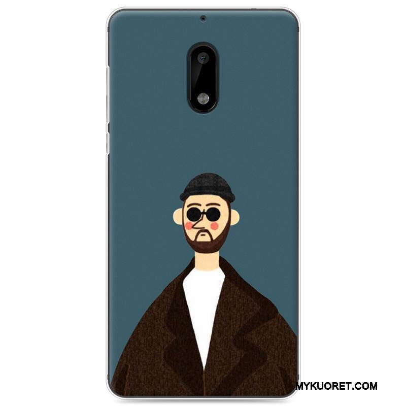 Kuori Nokia 6 Suojaus Vihreä Puhelimen Kuoret, Kotelo Nokia 6 Laukut Rakastunut