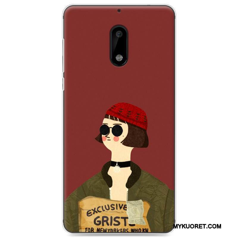 Kuori Nokia 6 Suojaus Vihreä Puhelimen Kuoret, Kotelo Nokia 6 Laukut Rakastunut