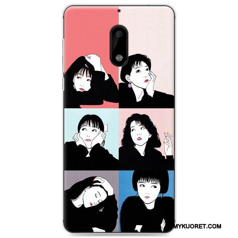 Kuori Nokia 6 Suojaus Vihreä Puhelimen Kuoret, Kotelo Nokia 6 Laukut Rakastunut