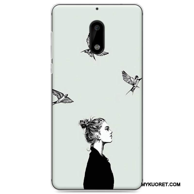 Kuori Nokia 6 Suojaus Vihreä Puhelimen Kuoret, Kotelo Nokia 6 Laukut Rakastunut