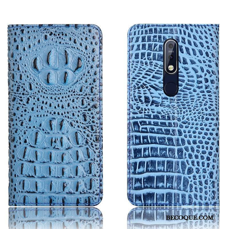 Kuori Nokia 7.1 Kuoret Puhelimen Kuoret Krokotiili, Kotelo Nokia 7.1 Laukut Musta