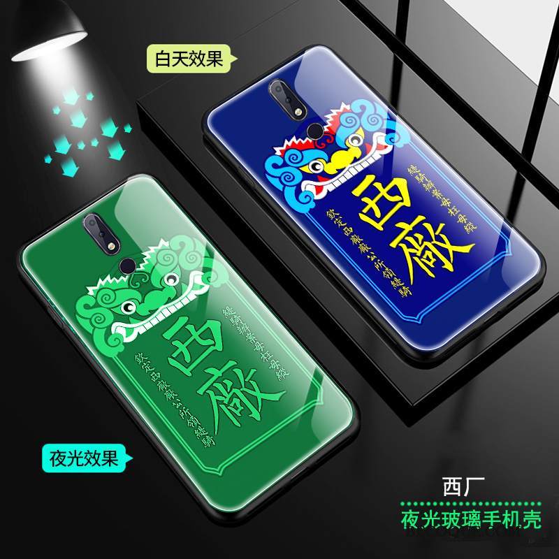 Kuori Nokia 7.1 L Kirkas, Kotelo Nokia 7.1 Puhelimen Kuoret Lasi