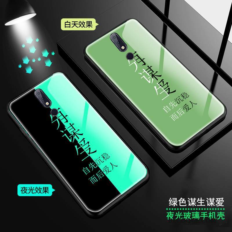 Kuori Nokia 7.1 Lasi Puhelimen Kuoret, Kotelo Nokia 7.1 Kirkas Peili