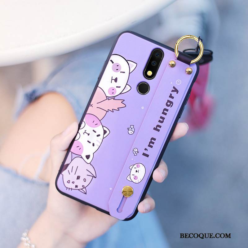 Kuori Nokia 7.1 Laukut Kani Puhelimen Kuoret, Kotelo Nokia 7.1 Suojaus Kissa Net Red