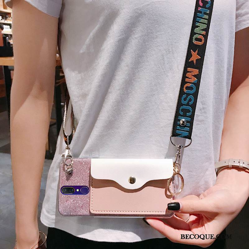 Kuori Nokia 7.1 Laukut Puhelimen Kuoret Vihreä, Kotelo Nokia 7.1 Salkku Net Red Pu