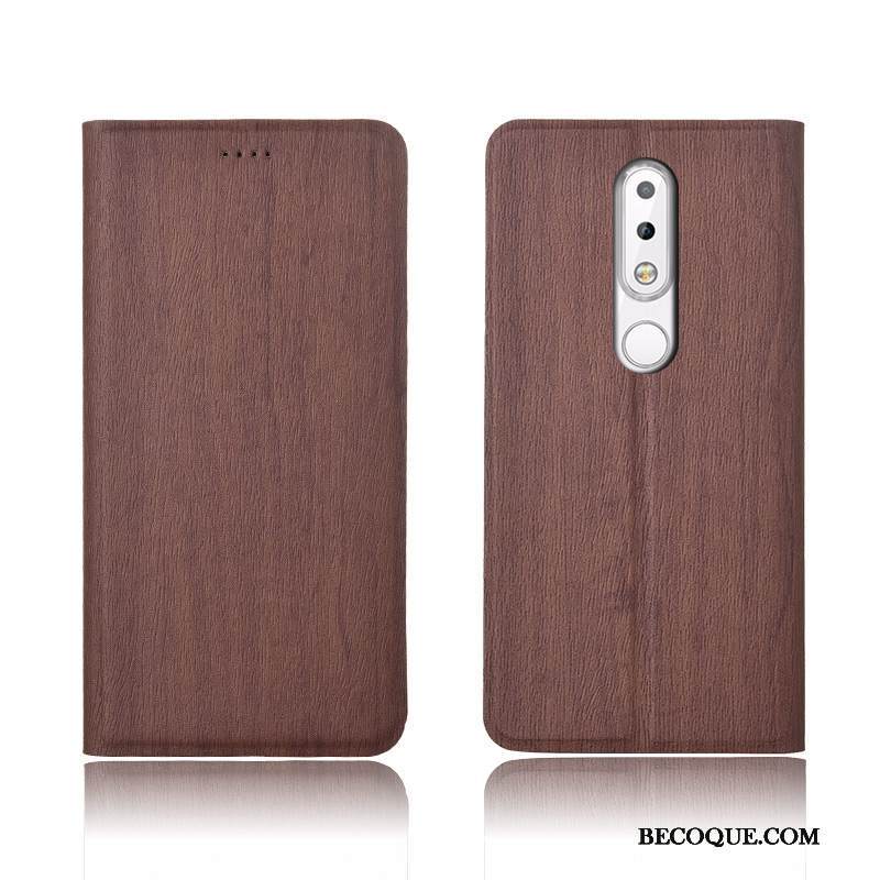 Kuori Nokia 7.1 Pehmeä Neste Puu Kukkakuvio, Kotelo Nokia 7.1 Kuoret Sininen Puhelimen Kuoret